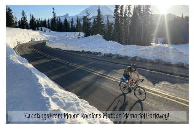 Greetings from Mount Rainier's Mather Memorial Parkway!